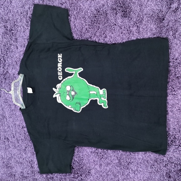 Vintage Rare 1973 Holoubek Studios Inc Green Monster Middle Finger Tshirt